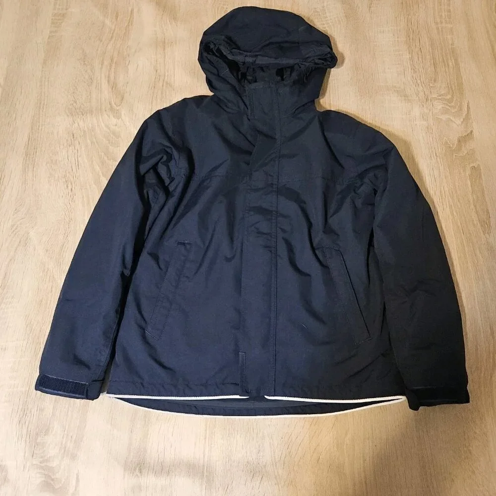 Lands End Kids Size S 8 Blue Two In One Winter Coat Parka Waterproof